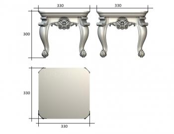 Tables (STL_0287) 3D model for CNC machine
